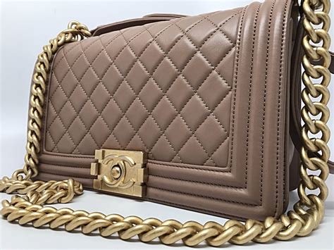 Chanel Boy Bag Beige 